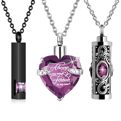 3-Piece Pet Cremation Urn Necklace – A Timeless Tribute to Your Beloved Companion