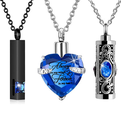 3-Piece Pet Cremation Urn Necklace – A Timeless Tribute to Your Beloved Companion