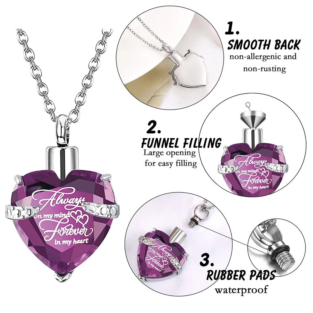 3-Piece Pet Cremation Urn Necklace – A Timeless Tribute to Your Beloved Companion